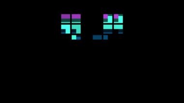 Piksel X harfi retro biçiminde, harf X, alfa kanalı