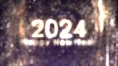 Mutlu yıllar 2024, özellikle altın rengi, tatil