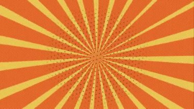 Turuncu ve sarı çizgili komik arkaplan