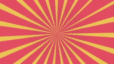 Pembe ve sarı çizgili komik arkaplan