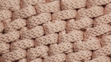 Makro görünümlü bej kumaş, dikiş için kumaş