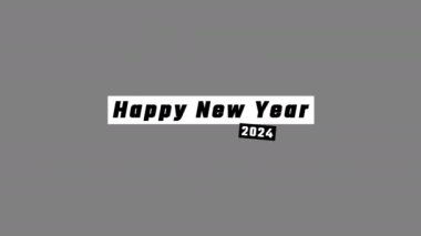 Yeni yılınız kutlu olsun, alfa kanalı, tipografi, 2024 noeli ile tipografi mektupları.