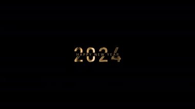 Mutlu yıllar 2024, alfa kanalı, tipografi, yeni yıl, 2024