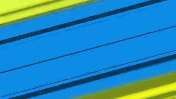 Speedline Anime Cartoon Graphics Met Gele Blauwe Speedline Strepen — Stockvideo