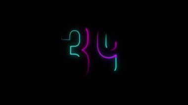 Neon numarası 39, alfa kanalı, neon numaraları.