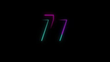 Neon numarası 77, alfa kanalı, neon numaraları.