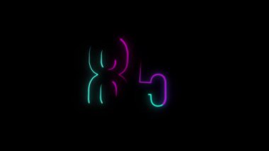 Neon numarası 85, alfa kanalı, neon numaraları.