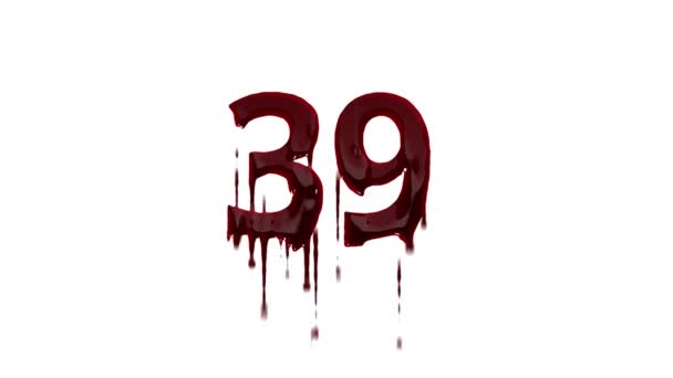 Numărul Sanguin Canal Alfa Numărul Sânge — Videoclip de stoc