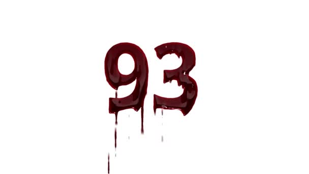 血液番号93 アルファチャンネル 血液番号93 — ストック動画