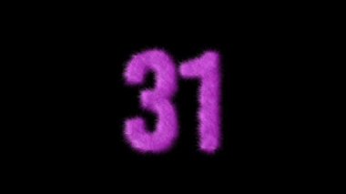 Pembe kürklü numara 31, alfa kanalı, kürklü numara, Barbie.