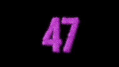 Pembe kürklü numara 47, alfa kanalı, kürklü numara, barbekü.