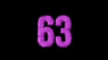 Pembe kürklü 63 numara, alfa kanalı, kürklü numara, Barbie.