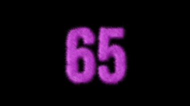 Pembe kürklü 65 numara, alfa kanalı, kürklü numara, Barbie.