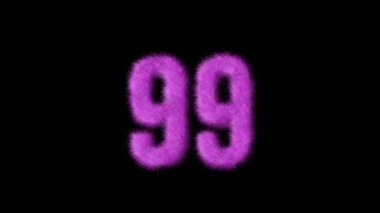 Pembe kürklü numara 99, alfa kanalı, kürklü numara, barbekü.