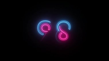 Neon numarası 98, alfa kanalı, neon sayılar, 98 numara.