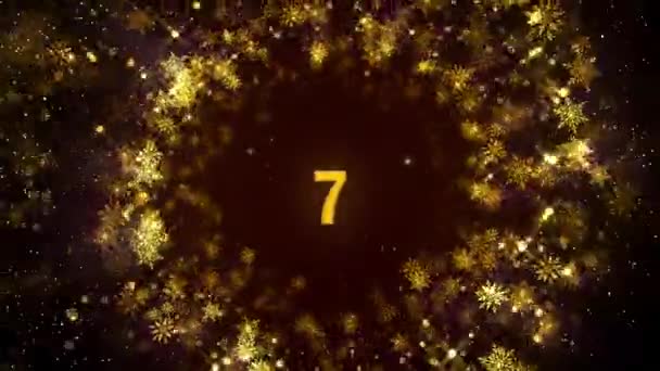 Countdown Zum Neuen Jahr Frohes Neues Jahr 2025 — Stockvideo