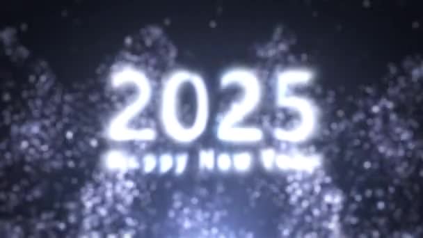Krásný Stylový Pozdrav Šťastný Nový Rok Šťastný Nový Rok 2025 — Stock video