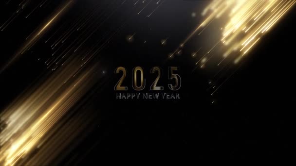 Szczęśliwego Nowego Roku 2025 Boże Narodzenie Święto Nowy Rok 2025 — Wideo stockowe
