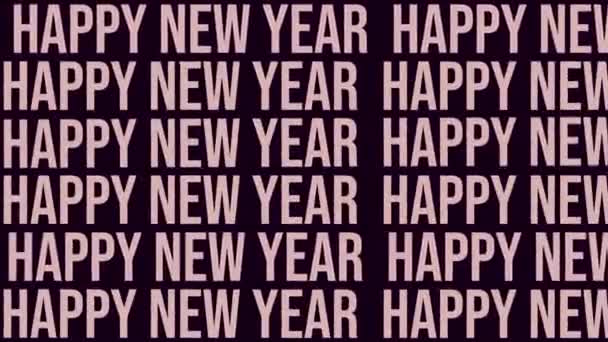 Šťastný Nový Rok 2025 Vánoce Dovolená Nový Rok 2025 Typografie — Stock video