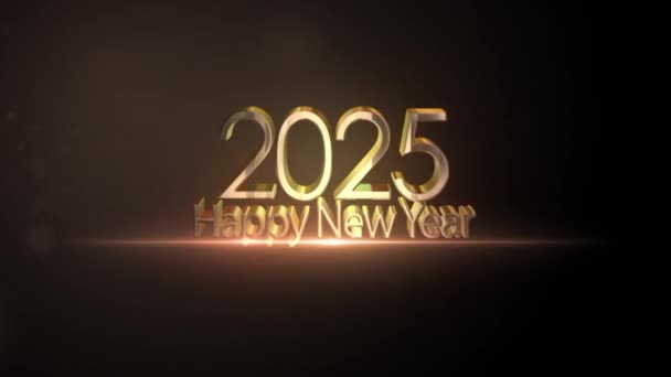 Καλή Χρονιά 2025 Συγχαρητήρια Πανό — Αρχείο Βίντεο