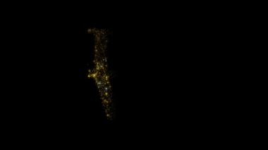 Altın logo Aşk, alfa kanallı altın parçacıklar