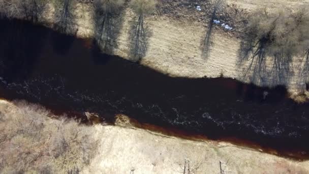 Прекрасні Аерофотознімки Річки Піріта Таллінні Естонія — стокове відео