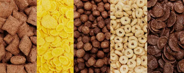 Close Different Types Breakfast Cereals Royalty Free Stock Photos