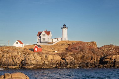 Nubble Deniz Feneri 'nde Günbatımı, Maine
