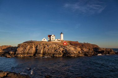 Nubble Deniz Feneri 'nde Günbatımı, Maine