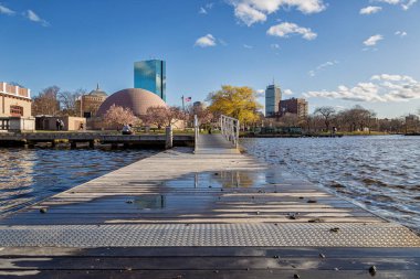 Boston Massachusetts 'te Bir Bahar Öğleden Sonra