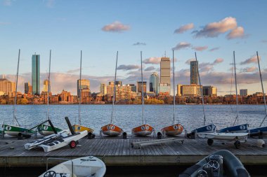 Boston Massachusetts 'te Bir Bahar Öğleden Sonra