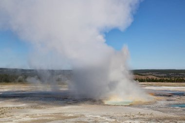 Gayzer Havzası Yellowstone Milli Parkı'nda