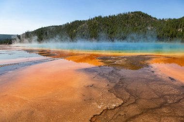 Yellowstone Ulusal Parkı 'nda Büyük Prismatik Bahar