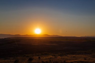 Utah 'ta Büyük Tuz Gölü' nde gün batımı