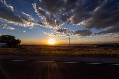 Idaho Yollarında Şok edici Günbatımı