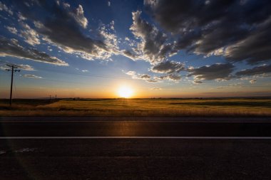 Idaho Yollarında Şok edici Günbatımı