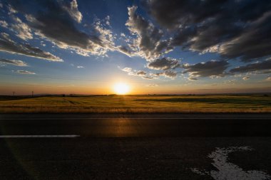 Idaho Yollarında Şok edici Günbatımı