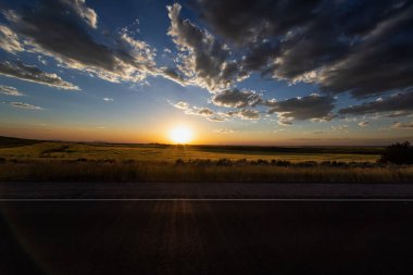Idaho Yollarında Şok edici Günbatımı