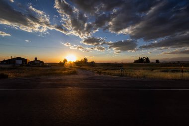 Idaho Yollarında Şok edici Günbatımı