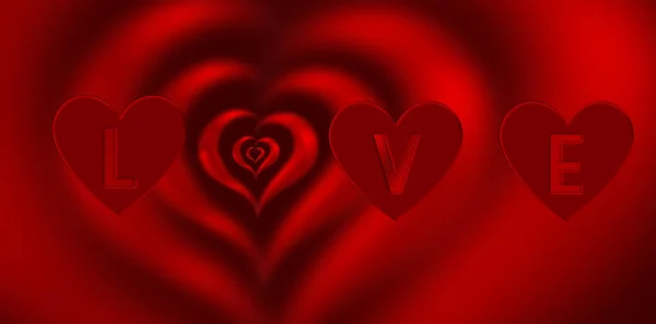 Valentines Day text with hearts on background, happy valentines