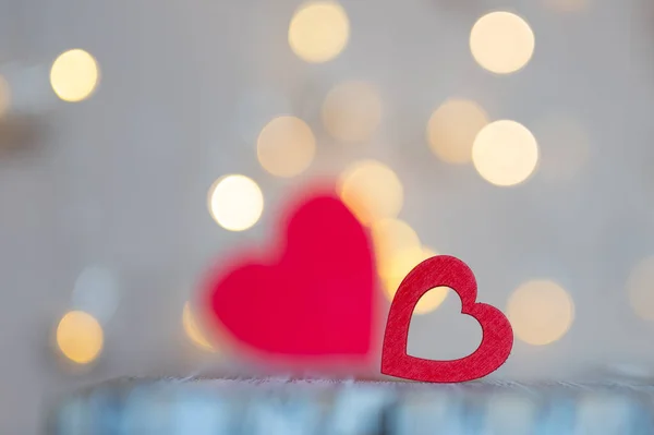 Valentines Day text with hearts on background, happy valentines