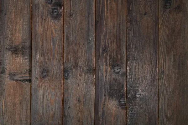 Ciemny Teksturowany Stary Drewniany Stół Widok Góry Tła — Zdjęcie stockowe