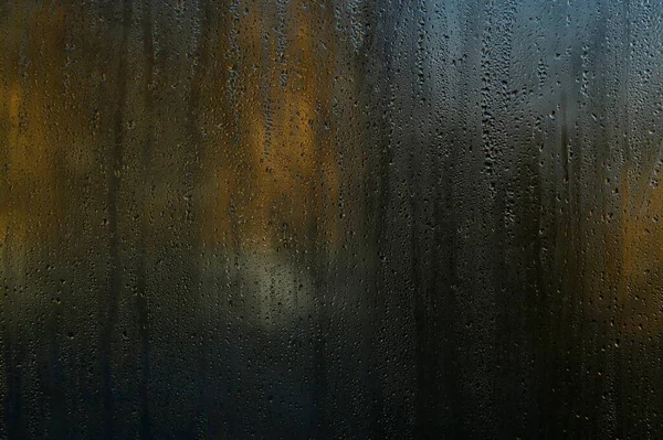 Glass Wet Condensation Drops — Stock Photo, Image