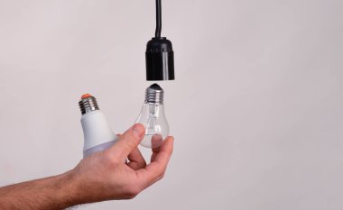 Lider lamba ve parlak ampuller. Yakın çekim