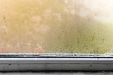 Islak pencerede küf ve küf