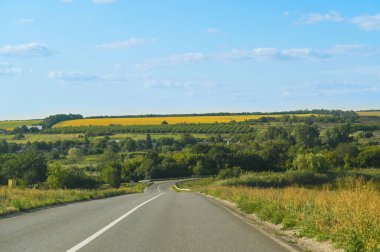 Kırsal yol ve doğal manzara