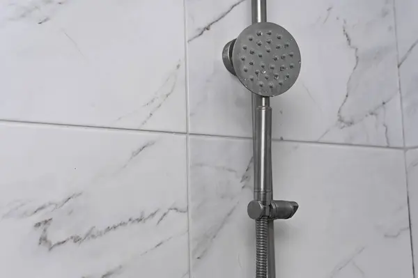 stock image wall mount shower attachment close-up