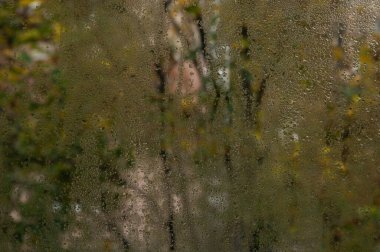 Islak cam arka plan. Su damlası