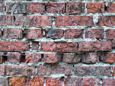 Eski kırmızı tuğla ustası. Arkaplan