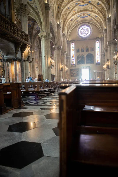 Iside Cathedral Duomo Starobylém Městě Como Lombardie Itálie Evropa — Stock fotografie